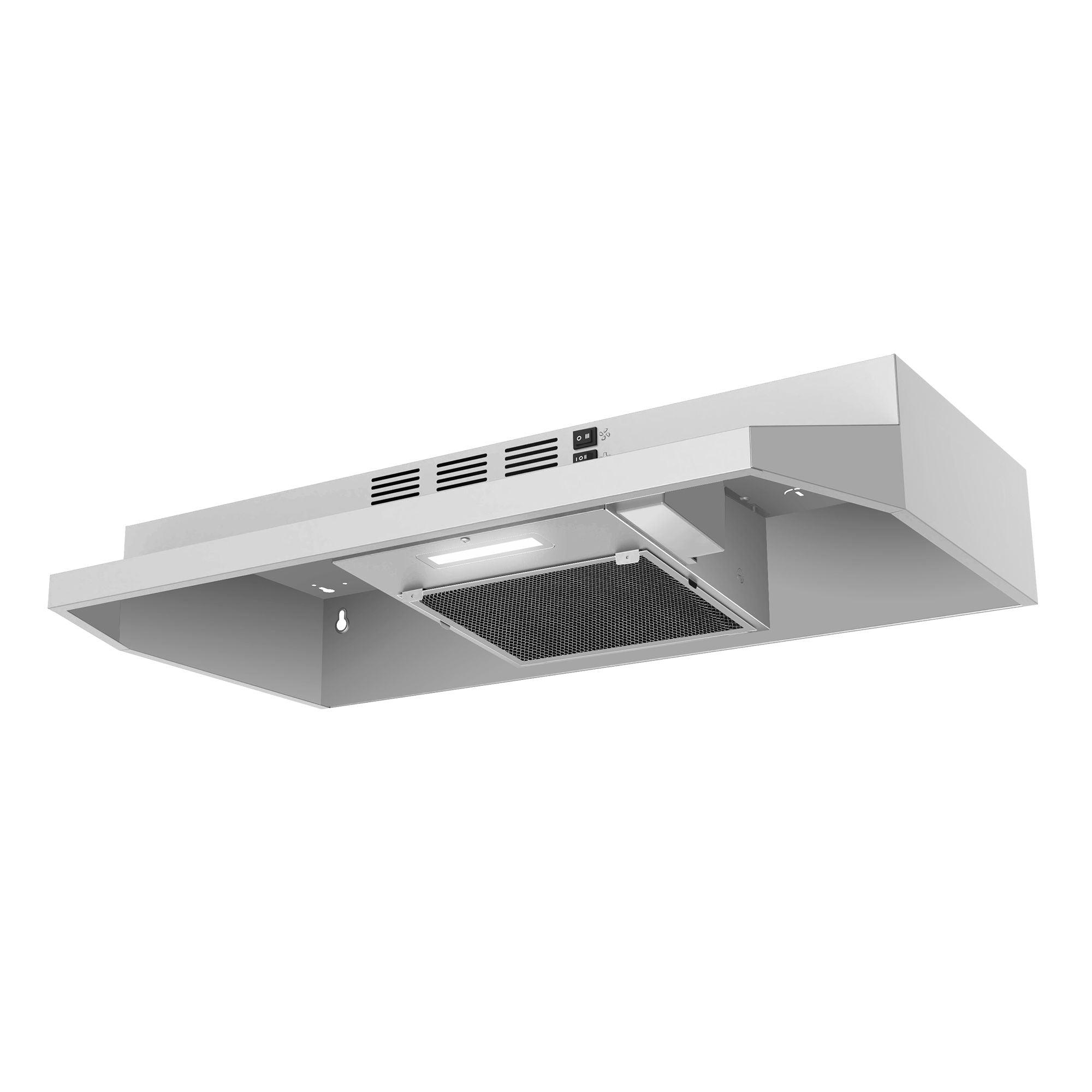 Under-Cabinet Range Hood installed