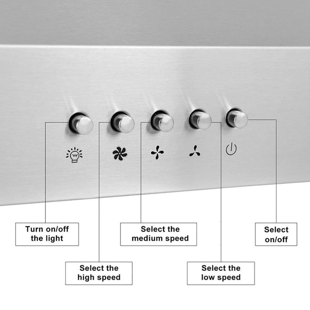 20-Inch Built-In Range Hood LED